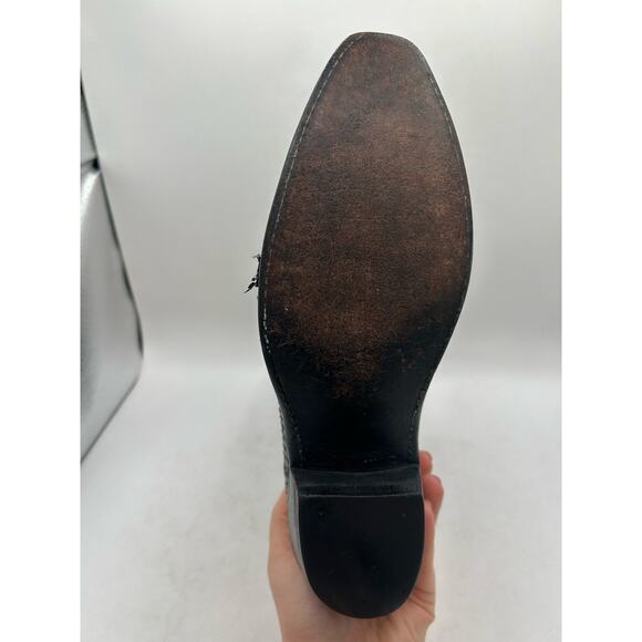 Lucchese 1883 Women's Western Cowboy Boots black & Blue Python Leather 7 - Picture 14 of 16